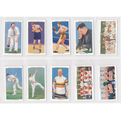 77 - Ogdens Champions of 1936 set of 50 including Jesse Owens rookie card, generally in very good conditi... 