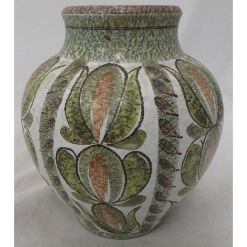 290 - A large Denby studio vase designed by Glyn Colledge, circa 1960s approx 22cm high