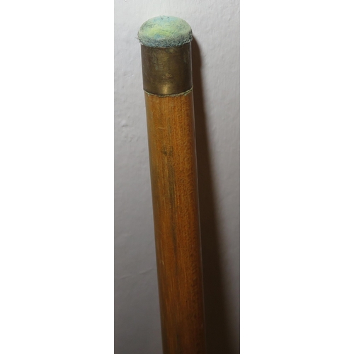 145 - A 57 Inch two-piece Astral Green vintage wooden Snooker/Pool cue, unboxed.