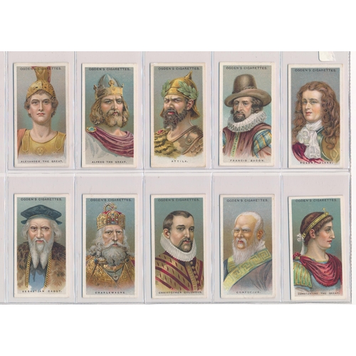 76 - Ogdens 1924 Leaders of Men set of 50, in very good to excellent condition. Cat. £100