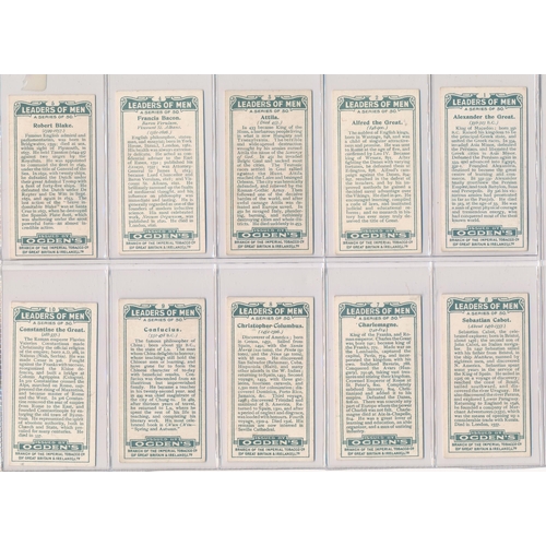 76 - Ogdens 1924 Leaders of Men set of 50, in very good to excellent condition. Cat. £100