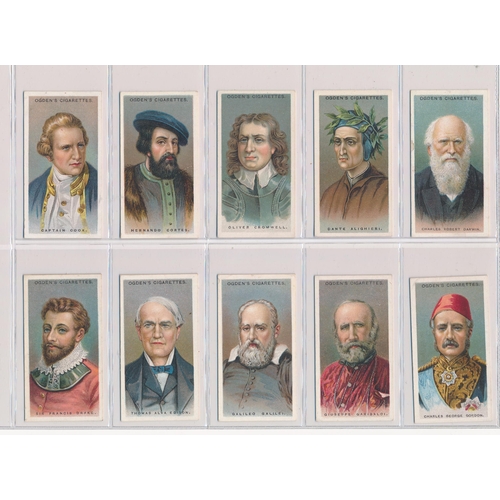 76 - Ogdens 1924 Leaders of Men set of 50, in very good to excellent condition. Cat. £100