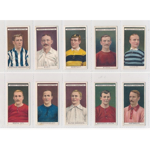 73 - Ogdens 1906 Football Club Colours set of 51, including Steve Bloomer card, in good condition with so... 