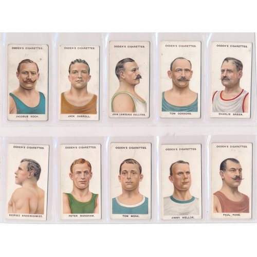 74 - Ogdens 1908 Pugilists & Wrestlers 1st Series set of 50, in fair to good condition with some better. ... 