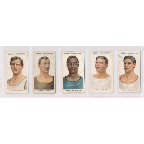 75 - Ogdens 1909 Pugilists & Wrestlers 2nd Series set of 25, including very good Jack Johnson card, other... 