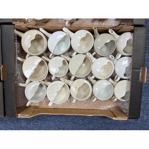 279 - Ceramics. Collection of 64 ceramic invalid feeders with handles, mainly plain design (49, some with ... 