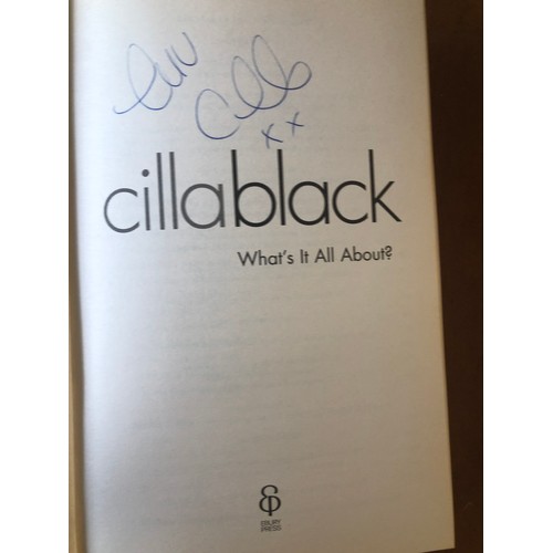 150 - Cilla Black signed What's it all about? Hardback book. Signed on inside title page.