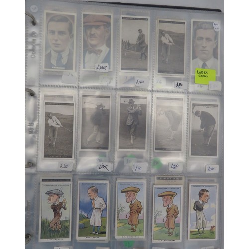 56 - Album of golf cards, in mixed condition but generally good or better with odd fair/poor, including C... 