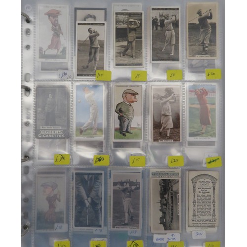 56 - Album of golf cards, in mixed condition but generally good or better with odd fair/poor, including C... 