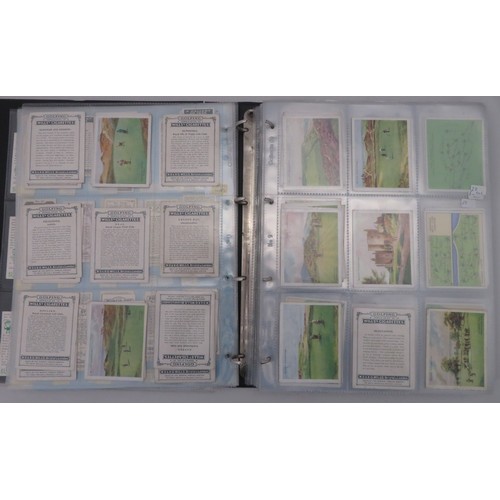 56 - Album of golf cards, in mixed condition but generally good or better with odd fair/poor, including C... 