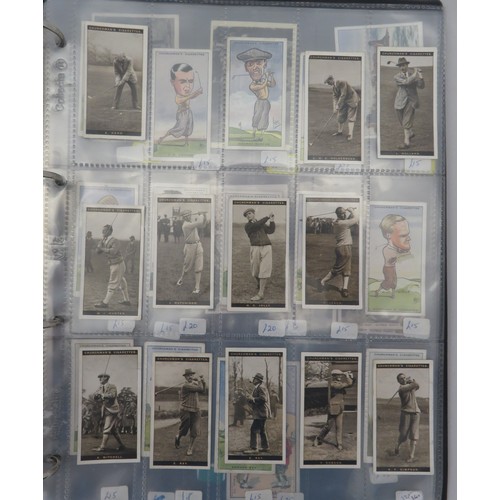 56 - Album of golf cards, in mixed condition but generally good or better with odd fair/poor, including C... 