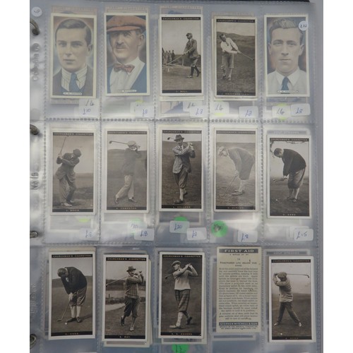 56 - Album of golf cards, in mixed condition but generally good or better with odd fair/poor, including C... 