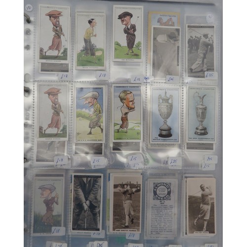 56 - Album of golf cards, in mixed condition but generally good or better with odd fair/poor, including C... 