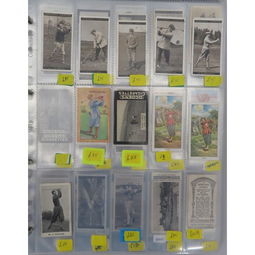 56 - Album of golf cards, in mixed condition but generally good or better with odd fair/poor, including C... 