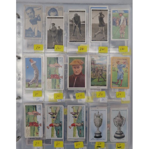 56 - Album of golf cards, in mixed condition but generally good or better with odd fair/poor, including C... 