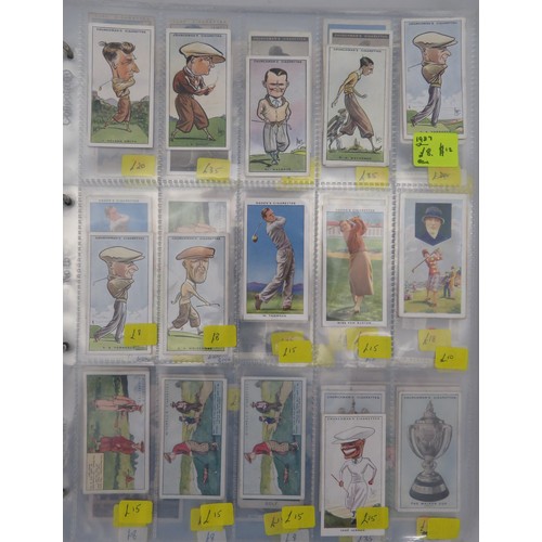 56 - Album of golf cards, in mixed condition but generally good or better with odd fair/poor, including C... 