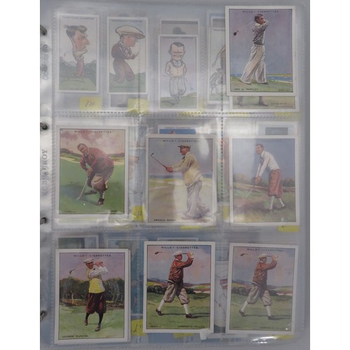 56 - Album of golf cards, in mixed condition but generally good or better with odd fair/poor, including C... 