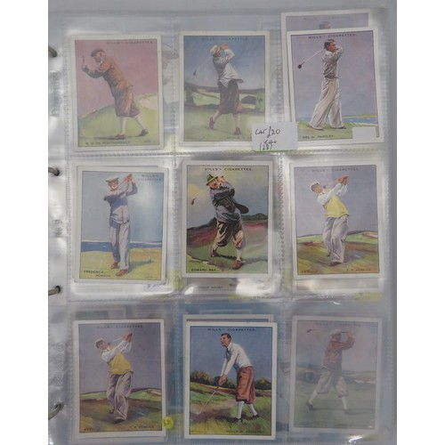 56 - Album of golf cards, in mixed condition but generally good or better with odd fair/poor, including C... 