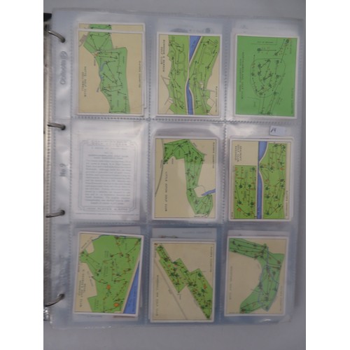 56 - Album of golf cards, in mixed condition but generally good or better with odd fair/poor, including C... 