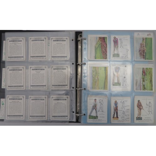 56 - Album of golf cards, in mixed condition but generally good or better with odd fair/poor, including C... 