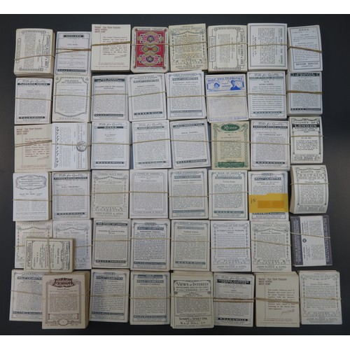 59 - Collection of cigarette card banded large sets (apparently complete but unchecked), ranging from goo... 