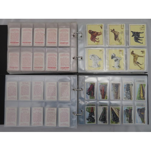 70 - Collection of Gallaher cigarette card sets in 2 albums, in mixed condition, with Aesop's Fables, Dog... 