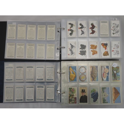 58 - Collection of cigarette card sets, in 10 albums, condition is mixed, but generally good or better, i... 