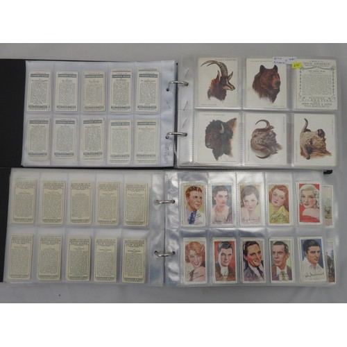 58 - Collection of cigarette card sets, in 10 albums, condition is mixed, but generally good or better, i... 