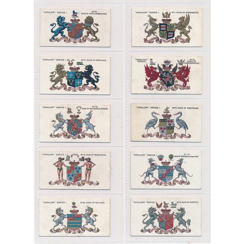 84 - Taddy 1913 Heraldry Series set of 25, in very good to excellent condition, apart from the odd trivia... 