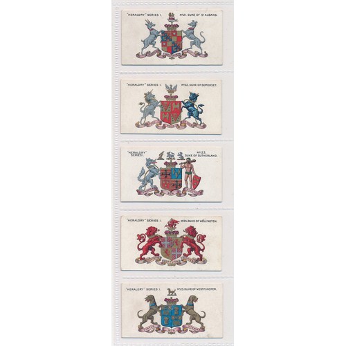 84 - Taddy 1913 Heraldry Series set of 25, in very good to excellent condition, apart from the odd trivia... 