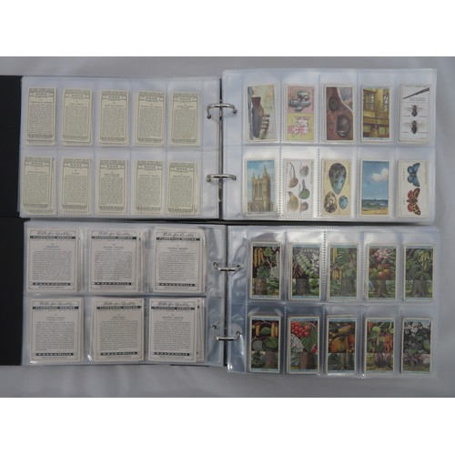 87 - Collection of Wills cigarette card sets in 4 albums, in mixed condition, but generally good, with As... 