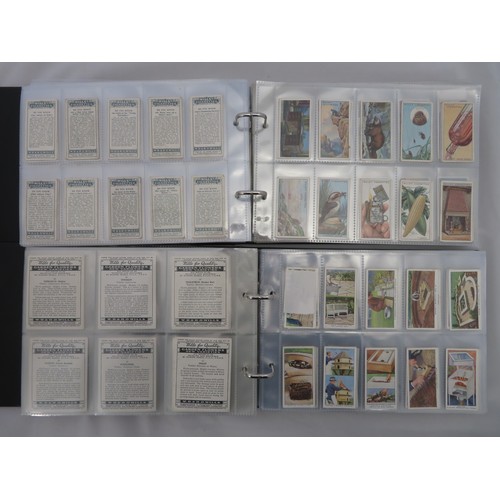 87 - Collection of Wills cigarette card sets in 4 albums, in mixed condition, but generally good, with As... 