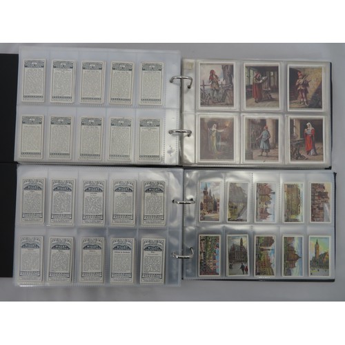 87 - Collection of Wills cigarette card sets in 4 albums, in mixed condition, but generally good, with As... 