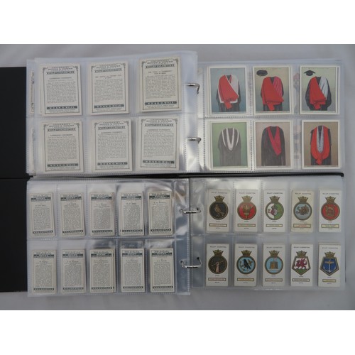 88 - Collection of Wills cigarette card sets in 4 albums,  in mixed condition, but generally good, with M... 