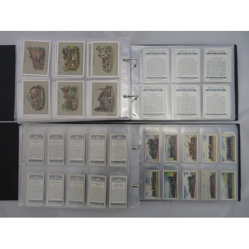 88 - Collection of Wills cigarette card sets in 4 albums,  in mixed condition, but generally good, with M... 