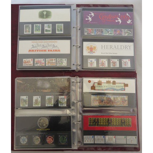 34 - 1970’s-1980’s (1971-1990) unmounted mint commemorative presentation pack collection in four Royal Ma... 