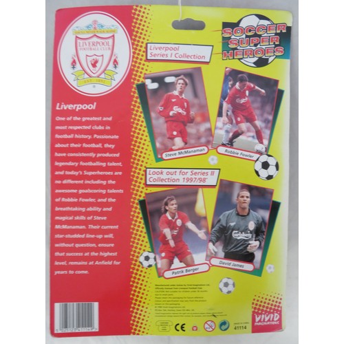 143B - Robbie Fowler – Boxed and sealed Vivid Imaginations ‘Soccer Super Heroes’ large (25cm) Robbie Fowler... 