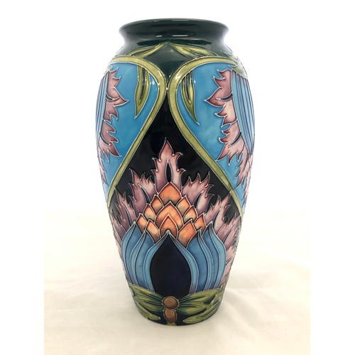 274 - A Moorcroft pottery vase in the Saadian pattern, designed by Shirley Hayes, marked LK and dated 2001... 