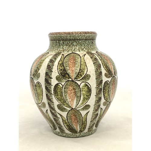 290 - A large Denby studio vase designed by Glyn Colledge, circa 1960s approx 22cm high