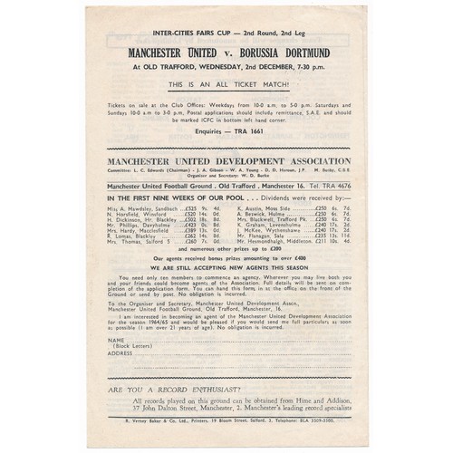 130 - Neutral at Manchester United Old Trafford, Barrow v Grimsby Town November 23rd 1964 FA Cup 1st Round... 