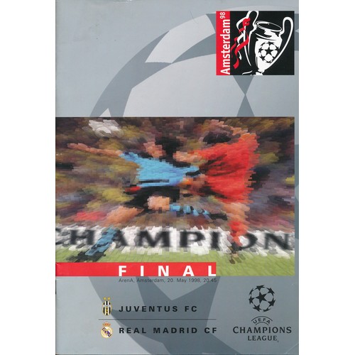 128 - 1998 Champions League Final programme Juventus FC vs Real Madrid CF Amsterdam 98’ original programme... 