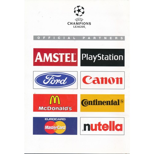 128 - 1998 Champions League Final programme Juventus FC vs Real Madrid CF Amsterdam 98’ original programme... 