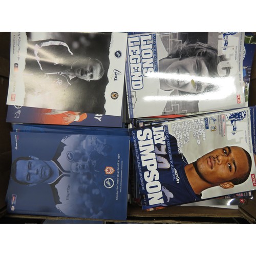 123 - Millwall – Extensive collection of Millwall FC home programmes (mostly modern) covering various leag... 