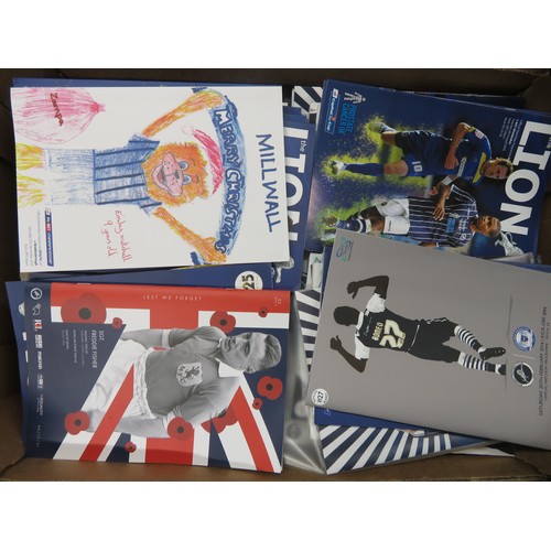 123 - Millwall – Extensive collection of Millwall FC home programmes (mostly modern) covering various leag... 