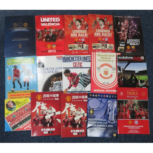 117 - Manchester United – Testimonials, selection of Testimonial programmes including Bobby Robson (1972, ... 