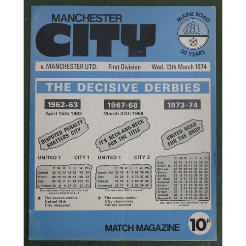 118 - Manchester United – 1950’s to 1990’s selection of programmes, league & cup games including Chelsea v... 