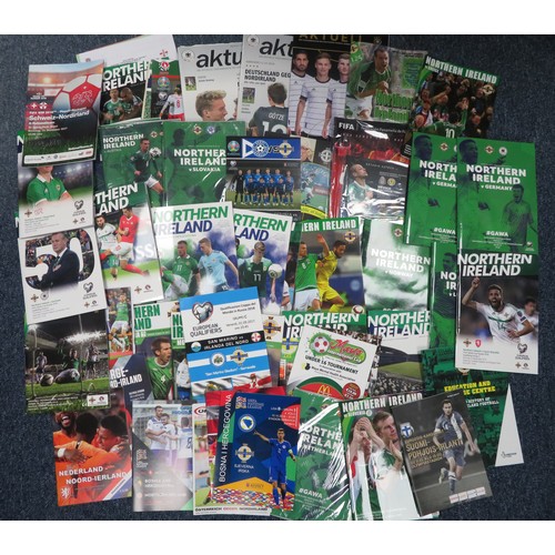 126 - Northern Ireland – 2015-2020 collection of modern home and away Northern Ireland programmes from var... 