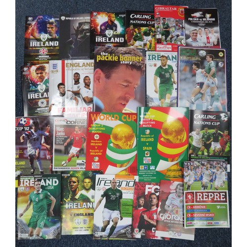 127 - Republic of Ireland – 1980-2020 collection of home and away Republic of Ireland programmes from vari... 