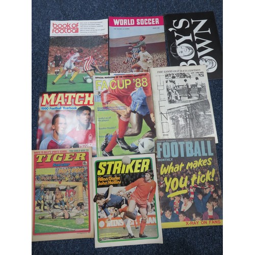 139 - Range of 60’s/70’s/80’s football magazines including ‘The Footballer – World Soccer (1966), The Jour... 