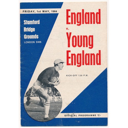 109 - England – 1945-1966 collection of England programmes including 1945 England vs France two-page progr... 